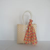 【9月28日(月)〜10月2日(金)発送】  Bag×Handkerchief［C］Gummy bag ' gingham ' (Size : S) _ Custard Fizz