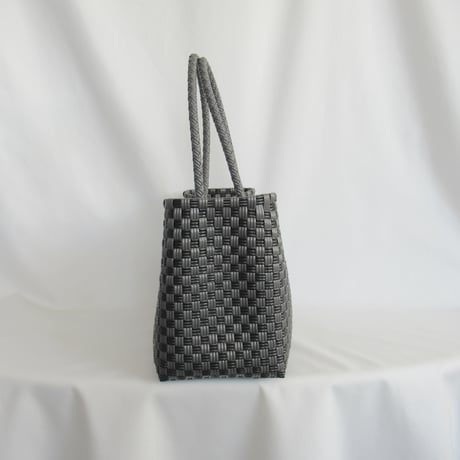 【7月27日(月)〜7月31日(金)発送】 BOSTON BAG No.13  'gingham' _Charcoal Clay