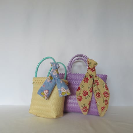 【10月19日(月)〜10月23日(金)発送】  Bag×Handkerchief［B］Mekearibag (Size : S) _Grape Purple