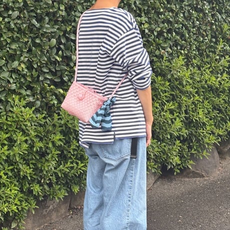 【10月26日(月)〜10月30日(金)発送】 Bag×Handkerchief［G］Hello bag _Pink Pearl