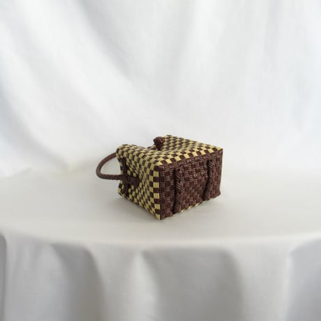 【7月27日(月)〜7月31日(金)発送】 BÉBÉ BAG No.14 ' gingham ' _ Hazelnut