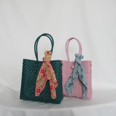 【7月21日(火)〜7月24日(金)発送】 Bag×Handkerchief［E］Gummy bag (Size : S) _ Dark Green