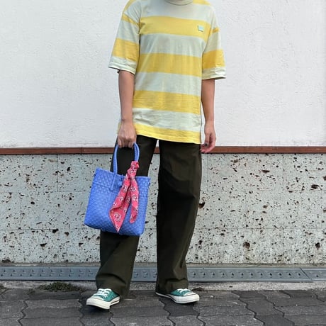 【8月10日(月)〜順次発送】 Bag×Handkerchief［F］Gummybag (Size : S) _Queen's Blue