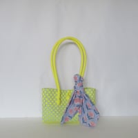 【11月2日(月)〜11月6日(金)発送】 Bag×Handkerchief［H］Panini 'gingham'_Lemongrass