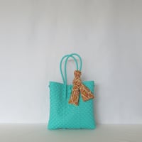 【10月19日(月)〜10月23日(金)発送】  Bag×Handkerchief［E］Gummy bag (Size : S) _ Teal