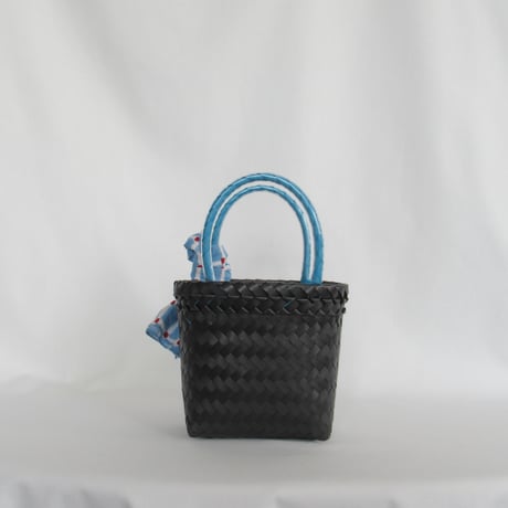 【7月21日(火)〜7月24日(金)発送】 Bag×Handkerchief［A］Mekearibag (Size : XS) _Blue Butterfly