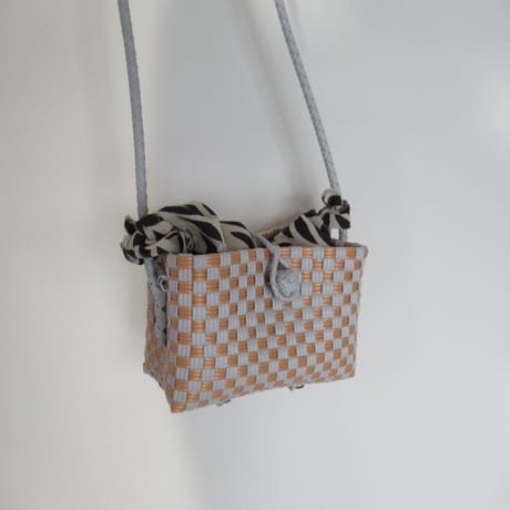 【10月5日(月)〜10月9日(金)発送】  Bag×Handkerchief［G］Hello bag ' gingham ' _ Moon