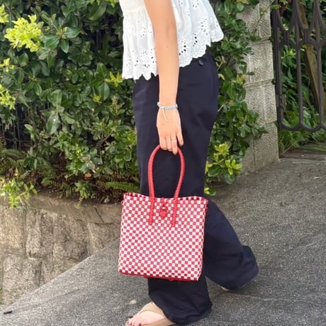 【7月6日(月)〜7月10日(金)発送】 Gummy Bag No.9 (Size: S) ' gingham ' _Poppy