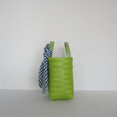 【9月28日(月)〜10月2日(金)発送】  Bag×Handkerchief［A］Mekearibag (Size : S) _Lime
