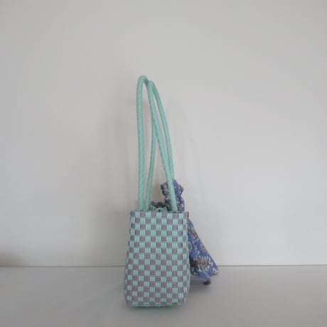 【9月28日(月)〜10月2日(金)発送】 Bag×Handkerchief［G］Panini 'gingham'_Orchid Dew
