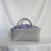 ★【9月7日(月)〜9月11日(金)発送】 Bag×Handkerchief［I］Mekearibag BOUQUET _Silver × Gomashio
