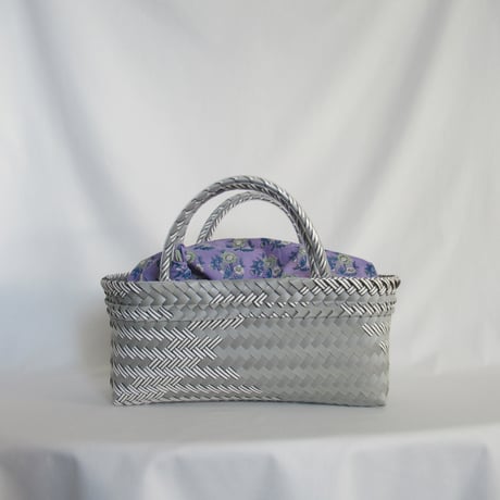 ★【9月7日(月)〜9月11日(金)発送】 Bag×Handkerchief［I］Mekearibag BOUQUET _Silver × Gomashio