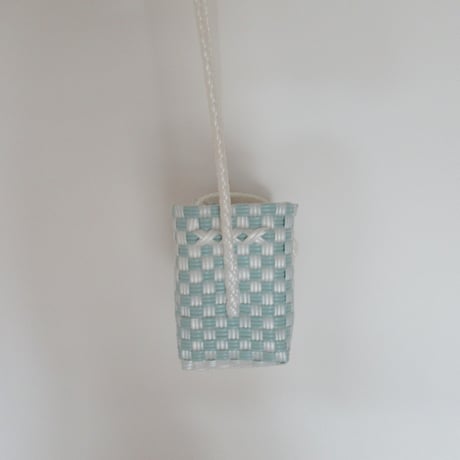 【10月13日(火)〜10月16日(金)発送】 Hello Bag No.22 ' gingham '_ Dusty Blue Fizz