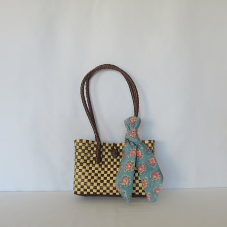 【10月19日(月)〜10月23日(金)発送】  Bag×Handkerchief［I］Panini 'gingham'_Hazelnut