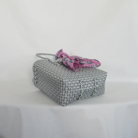【9月24日(木)〜9月25日(金)発送】 Bag×Handkerchief［F］Gummy bag (Size : S) _ Mellow Silver