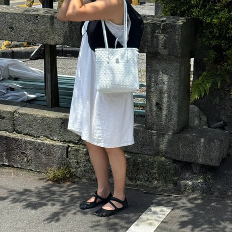 【8月3日(月)〜8月7日(金)発送】  Gummy Bag Tali No.4  _Egg Shell White