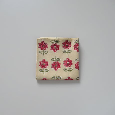 【9月28日(月)〜10月2日(金)発送】  Indian Cotton Handkerchief [J] - SAND91