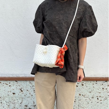 【7月6日(月)〜7月10日(金)発送】 Bag×Handkerchief［I］Hello bag ' gingham ' _ Sugar