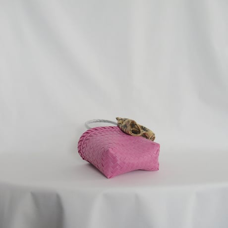 【7月6日(月)〜7月10日(金)発送】 Bag×Handkerchief［A］Mekearibag (Size : XS) _ Pink Mirage