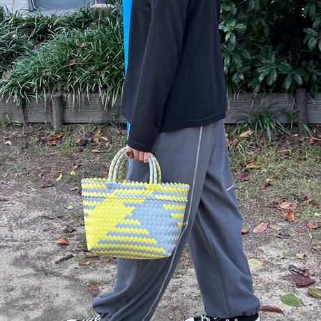 【11月2日(月)〜11月6日(金)発送】  Mekearibag No.109 (Size: S) _Yellow Silver (cross)