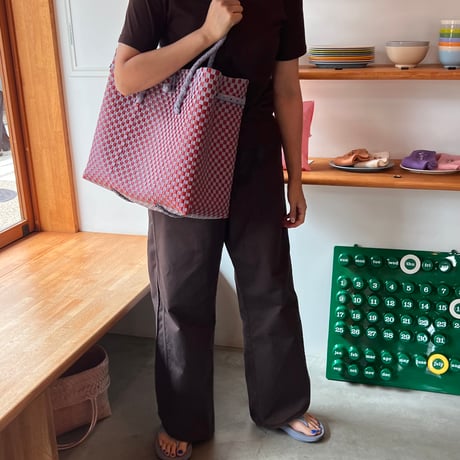 【7月21日(火)〜7月24日(金)発送】 Gummy Bag No.24 (Size: L) ' gingham ' _Humid Cherry