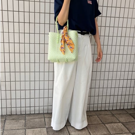 【7月13日(月)〜7月17日(金)発送】 Bag×Handkerchief［F］Gummy bag (Size : S) _ Pandan Coconut (soft)