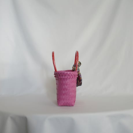 ★【9月7日(月)〜9月11日(金)発送】  Bag×Handkerchief［B］Mekearibag (Size : XS) _ Strawberry Bonbon