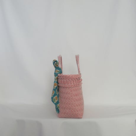 【8月10日(月)〜順次発送】 Bag×Handkerchief［E］Mekearibag (Size : S) _Yasashii Pink