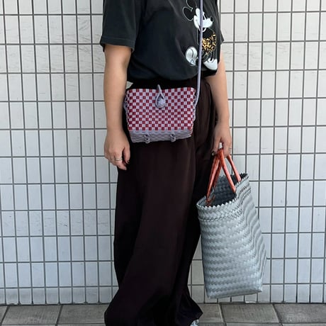 【9月7日(月)〜9月11日(金)発送】 Hello Bag No.17 ' gingham '_Humid Cherry
