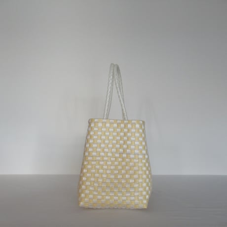 【10月13日(月)〜10月16日(金)発送】 BOSTON BAG No.31 'gingham' _ Custard Fizz