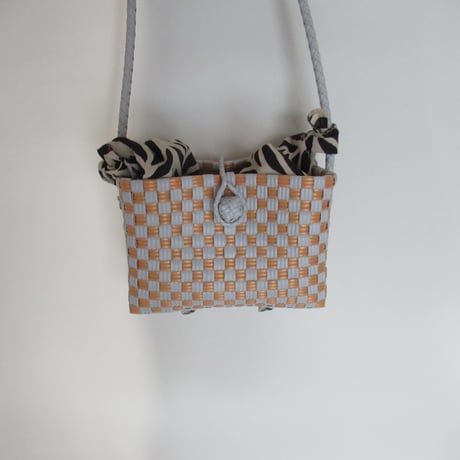 【10月5日(月)〜10月9日(金)発送】  Bag×Handkerchief［G］Hello bag ' gingham ' _ Moon