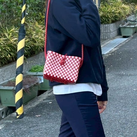 【10月26日(月)〜10月30日(金)発送】 Hello Bag No.22 ' gingham '_Poppy