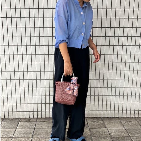 【8月31日(月)〜順次発送】 Bag×Handkerchief［B］Mekearibag (Size : XS) _ Smorky Fig