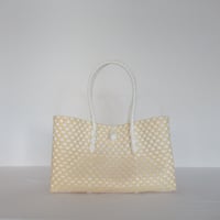 【10月19日(月)〜10月23日(金)発送】 BOSTON BAG No.31 'gingham' _ Custard Fizz