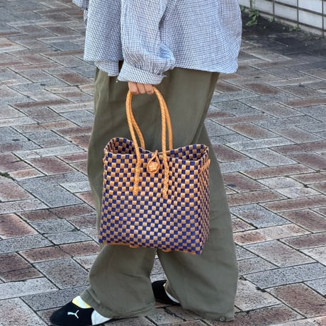 【11月2日(月)〜11月6日(金)発送】 Gummy Bag No.109 (Size: S) ' gingham ' _Blueberry Pie