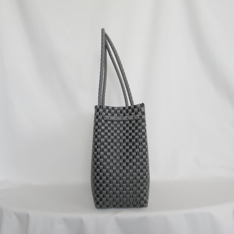 【7月27日(月)〜7月31日(金)発送】 Gummy Bag No.18 (Size: M) ' gingham ' _Charcoal Clay