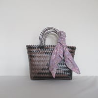 【11月2日(月)〜11月6日(金)発送】  Bag×Handkerchief［C］Mekearibag (Size : S) _Aged Wood(cross)