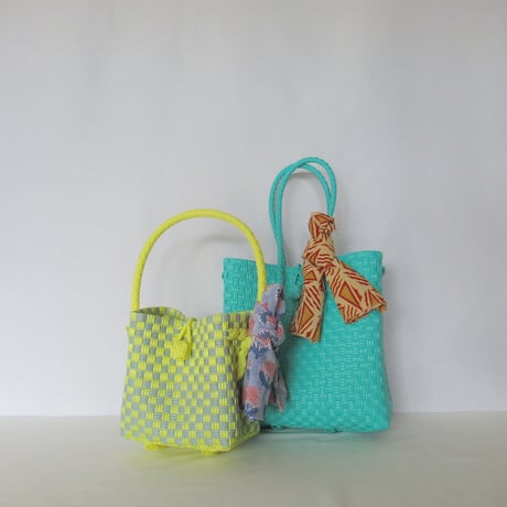 【10月19日(月)〜10月23日(金)発送】  Bag×Handkerchief［E］Gummy bag (Size : S) _ Teal