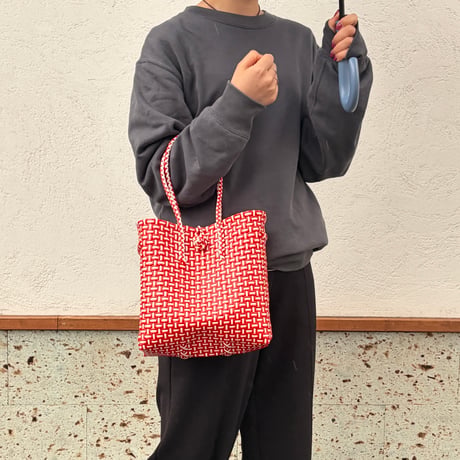 【9月14日(月)〜9月18日(金)発送】 Gummy Bag  No.3 (Size: S) _Rose Red (soft)