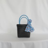 【7月21日(火)〜7月24日(金)発送】 Bag×Handkerchief［A］Mekearibag (Size : XS) _Blue Butterfly