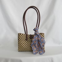 【9月24日(木)〜9月25日(金)発送】 Bag×Handkerchief［H］Panini 'gingham'_Hazelnut