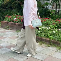 【10月13日(火)〜10月16日(金)発送】 Hello Bag No.22 ' gingham '_ Dusty Blue Fizz