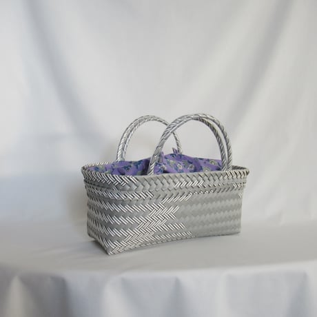 ★【9月7日(月)〜9月11日(金)発送】 Bag×Handkerchief［I］Mekearibag BOUQUET _Silver × Gomashio