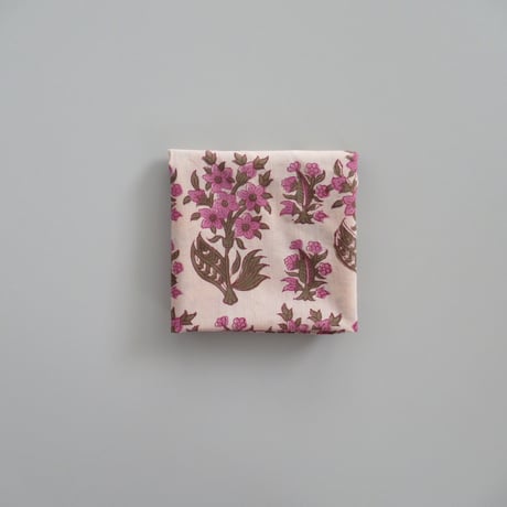 【8月31日(月)〜順次発送】  Indian Cotton Handkerchief [E] - SAND9