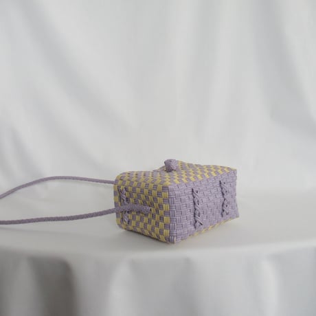 【7月6日(月)〜7月10日(金)発送】 Bag×Handkerchief［H］Hello bag ' gingham ' _ Earl Grey Milk Tea