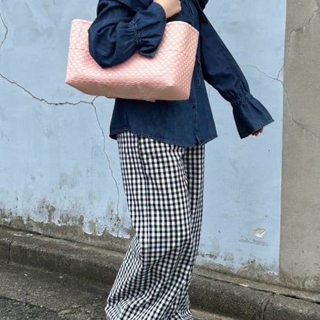 【10月13日(月)〜10月16日(金)発送】 BOSTON BAG No.30 'gingham' _ Sumomo Fizz
