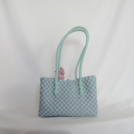 【8月31日(月)〜順次発送】 Bag×Handkerchief［H］Panini 'gingham'_Orchid Dew