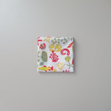 【8月10日(月)〜順次発送】 Indian Cotton Handkerchief [E] - WH45