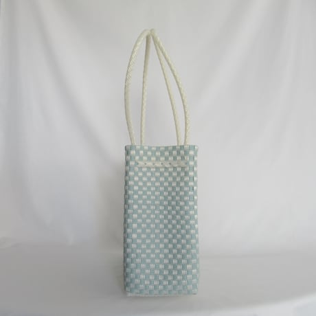 【8月24日(月)〜8月28日(金)発送】 Gummy Bag No.23 (Size: M) ' gingham ' _Dusty Blue Fizz