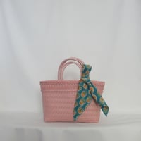 【8月10日(月)〜順次発送】 Bag×Handkerchief［E］Mekearibag (Size : S) _Yasashii Pink